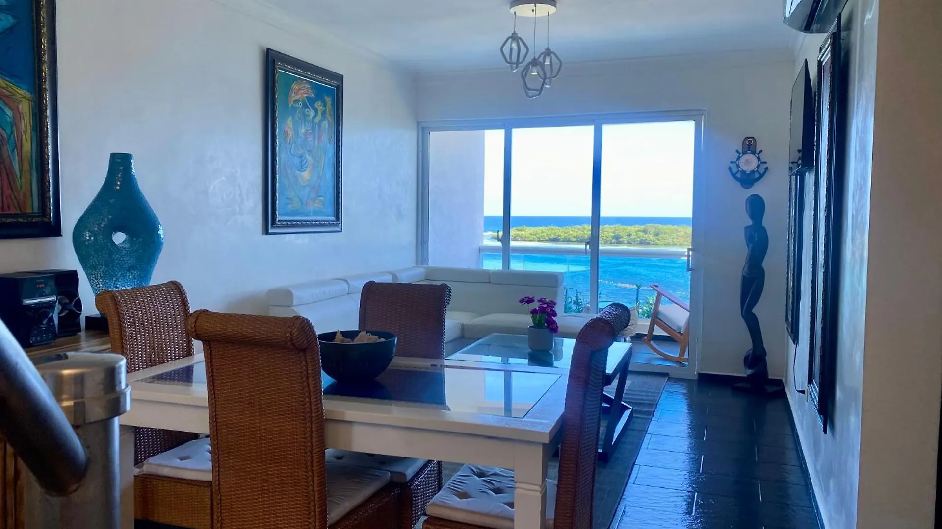 Beachfront Private Two Story Penthouse Airport Apartment Boca Chica